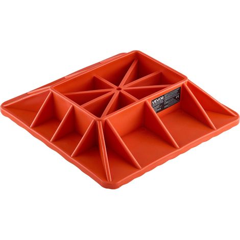 Embase de Cric Tout Terrain Hi-Lift avec Support de Poignée, Base de Cric à Crémaillère 29,5x29,5 cm, avec Capacité de 3,18 T, pour la Plupart des Crics Agricoles avec Base 18,5x12 cm, Rouge (1/5)