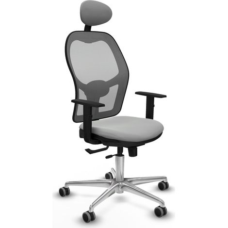 Bürostuhl piqueras y crespo Jorquera hellgrau Kunstleder Mesh (1/2)