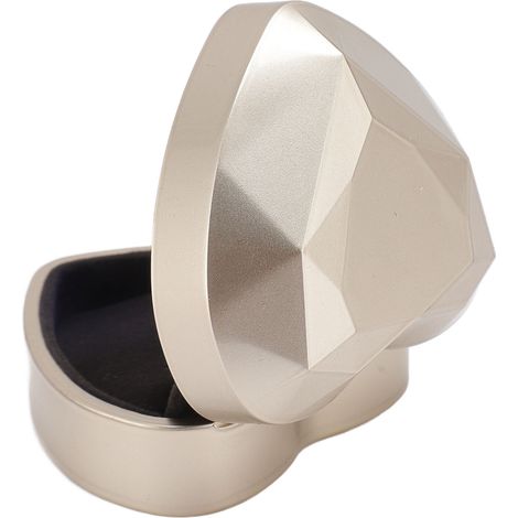 Elegante, stilvolle kleine Schmuckschatulle mit LED-Herzform – ideal als Geschenk zur Hochzeit, Verlobung, zum Heiratsantrag oder Geburtstag. (1/5)