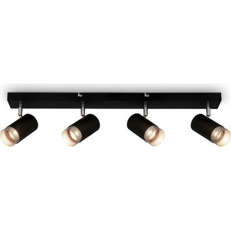Spotlight, black-chrome matt, excl. 4xGU10/max.9W