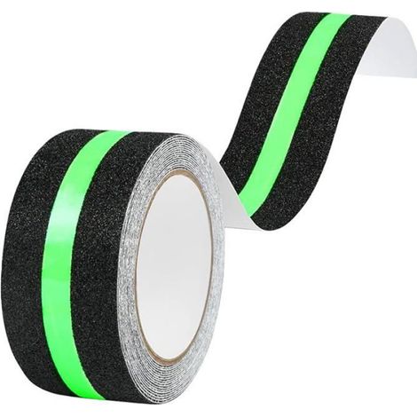 Bande Fluorescente,1 Rouleau 5cm Bande Antidérapante Adhésive,Ruban Autocolnt Bande Fluorescente 5cm 1 Rouleau (1/5)