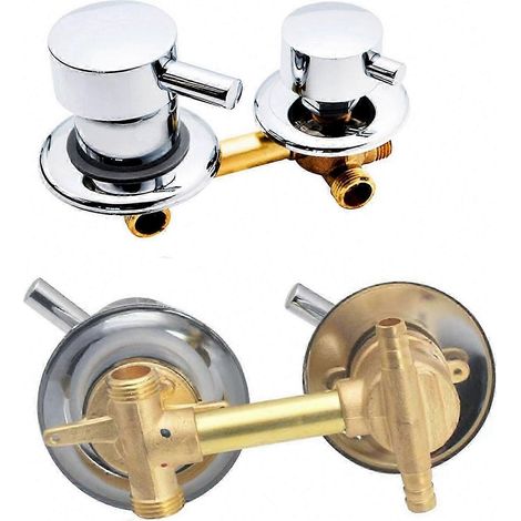 Mitigeur thermostatique en laiton massif 2/3/4/5 voies pour douche, baignoire et hammam. Intubation bidirectionnelle 14-14,5 cm (1/5)