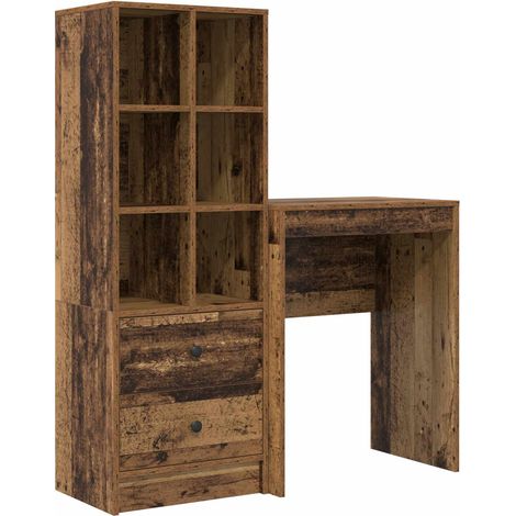 Maison Exclusive - Schreibtisch mit Schubladen mit Regal 2 pcs Al