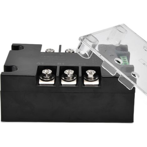 Régulateur à semi-conducteurs triphasé à thyristors, équipement de contrôle de variation de tension en fonction de la température, 380 V CA (TSR-100WA-H sans radiateur) (1/5)