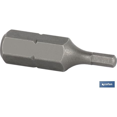COFAN punta larga 5/16 h-12 venta unitaria , Puntas Allen Hexagonal de atornillador, para uso de destornillador. Están fabricadas en acero de alta calidad. Modelo de eje hexagonal (1/2)