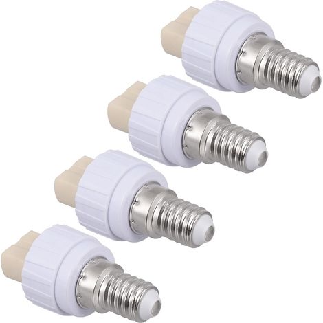 Adaptateur de Douille D'ampoule E14 vers G9 Convertisseurs Compacts et Faciles à Stocker Lot de 4 en Céramique Convertisseur de Lampe Fiable pour Douille G9 (1/5)