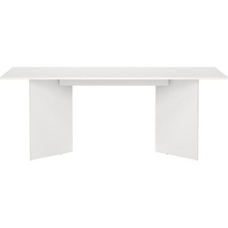 Table a manger FAMILY – Forme rectangulaire – Finition blanc mat – 6 personnes – 200 x 90 x 76 cm (1/5)