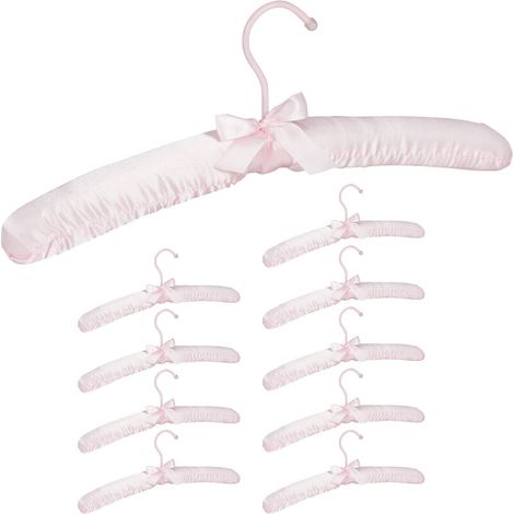 Lot de 10 cintres roses pour femmes adultes