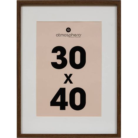 Marco de fotos Manu, 30 x 40 cm, marrón - Atmosphera créateur d'intérieur (1/3)