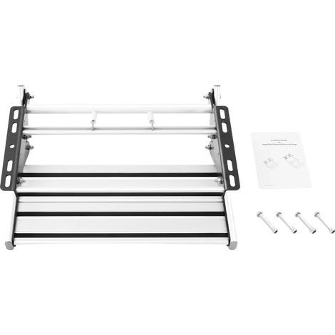 Marchepied pliant pour camping-car, alliage d'aluminium durable, design antidérapant, GRIS (1/2)
