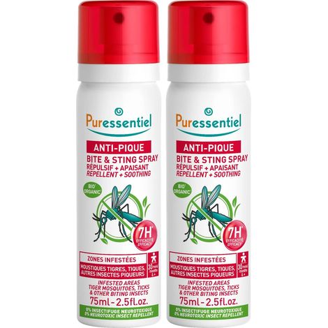 Spray Anti-Pique Répulsif et Apaisant 7H 75 ml - lot de 2 (1/5)