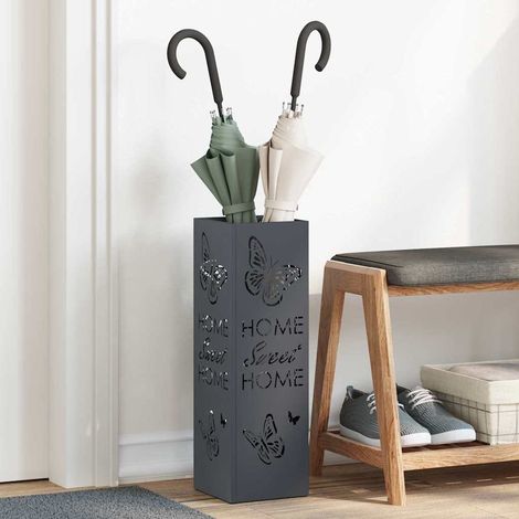 Sonnenschirmhalter Anthrazit 15,5 x 15,5 x 49 cm Metall