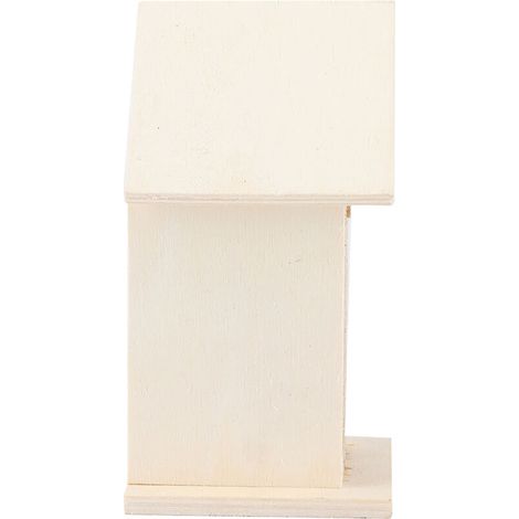 Maison d'insectes décorative pour jardin en bois naturel Paulownia avec tubes, dimensions 12.5x9x7cm, coloris naturel, aide à la biodiversité.
