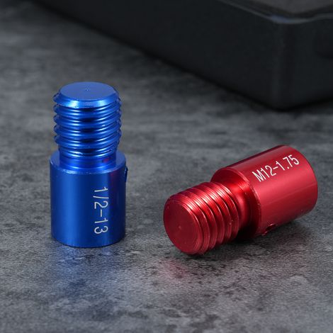 Vérificateur de filetage d'écrous et de boulons, 26 pièces, calibre mâle/femelle, 14 pouces et 12 métriques, boîte d'identification compacte assemblée individuellement (1/5)