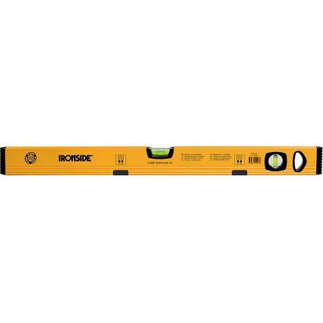 Magnet Alu-Wasserwaage 80cm, 2 Libellen, gelb beschichtet (1/2)