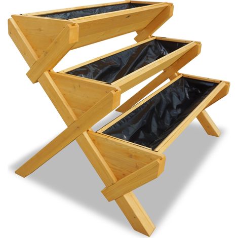 HABAU Hochbeet ""Trio"" mit 3 Pflanzkästen, aus Lärche, 110 x 74 x 89 cm (1/5)