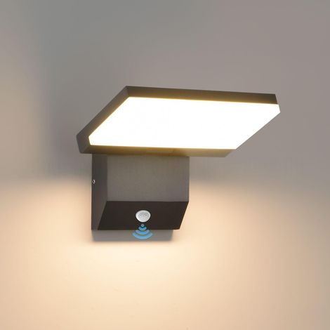 18W Lampe Exterieur avec Detecteur de Mouvement, Applique Murale Exterieure LED IP65 Etanche, Luminaire Exterieur Murale pour Terrasse Entrée Jardin Garage, Blanc Chaud 3000K (1/5)