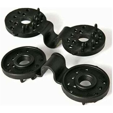 Lot de 10 œillets noirs - Idéal pour la fixation à votre jardin, terrasse et balcon - Protection contre le vent et les regards indiscrets-- (1/4)