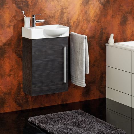 Lanzet K3 Gäste WC Set 45cm Schwarz, links"-"06368145 (1/4)