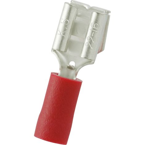 Cosse faston RS PRO, Isolé, Rouge
