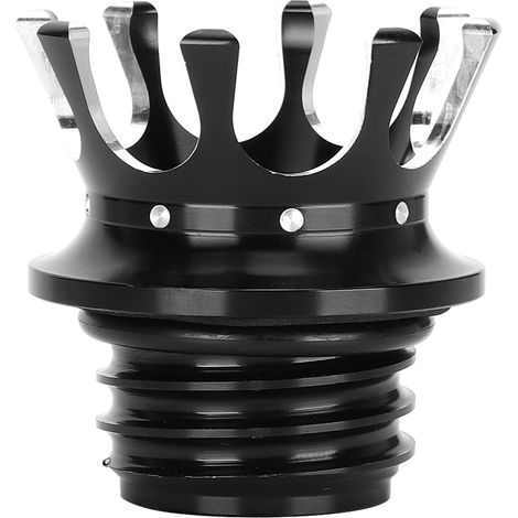Bouchon de réservoir d'essence type couronne, accessoire moto compatible avec Defender FXDPBlack (1/5)