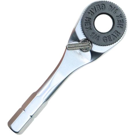 Broca de trinquete pequeña de 60 dientes, diseño compacto. Herramienta manual para reparar electrodomésticos, bicicletas eléctricas, autocaravanas, juguetes y aparatos domésticos ideal para técnicos y (1/4)