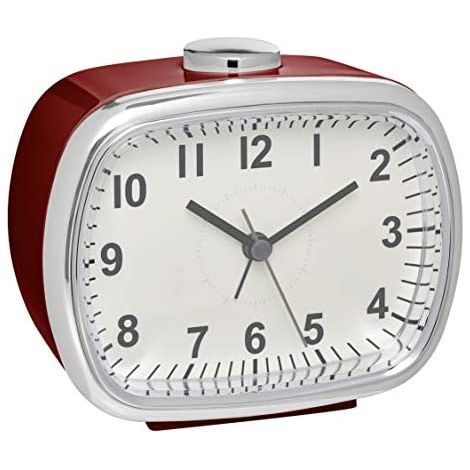 TFA-Dostmann 60.1032.05 despertador Reloj despertador analógico Rojo, Plata (1/2)