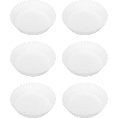 50 feuilles de papier sulfurisé jetables antiadhésives pour la cuisson et la friture, idéales pour les desserts (blanc). (1/5)