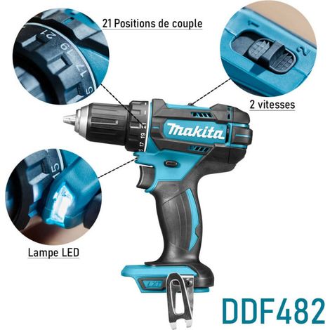 Perceuse visseuse MAKITA DDF482Z - 18V LXT - Machine seule — vue 5