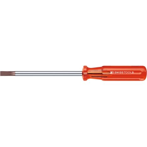 PB Swiss Tools Tournevis pour vis sans tête, pour visà fente, avec manche en plastique, Largeur embout (b): 4 mm