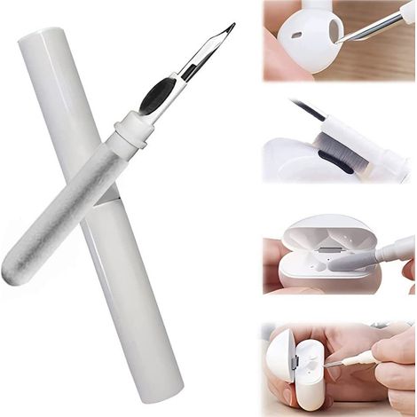 Kit de nettoyage Hagibis pour AirPods Pro 1 et 2 : stylo de nettoyage multifonction, brosse douce, outils de nettoyage pour étui d'écouteurs Bluetooth Huawei, Samsung et Mi Earbuds. (1/5)