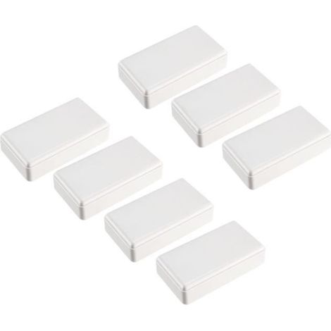 7pcs 50 x 28 x 15mm boîtier en plastique électronique bricolage boîtier de jonction blanc (1/3)