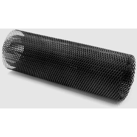 Grille de pare-chocs avant de voiture en aluminium découpable 33x100 cm, écran de grille automobile noir avec boîte scellée pour modification de voiture (1/5)