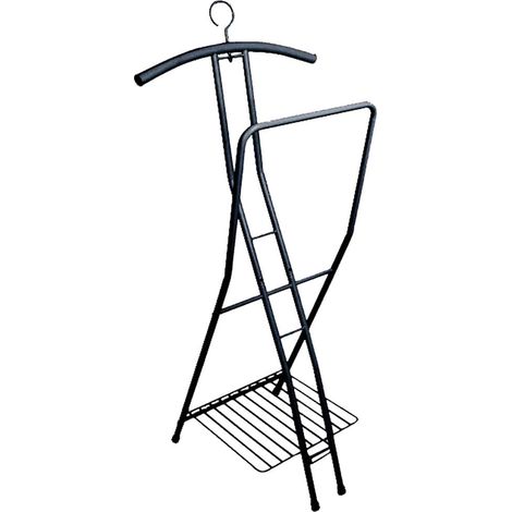 Indossatore Servomuto in Metallo con Stelo 47x42x113 cm Fadi Nero