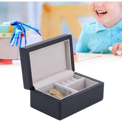 Innovative Spieluhr aus Holz zur Aufbewahrung von Schmuck, als Bürodekoration oder als Geburtstagsgeschenk (1/5)