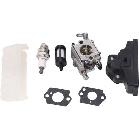 Kit de réparation carburateur, filtre à essence, joints et bougie pour tronçonneuse STIHL MS250 MS230 MS210 025 023 021 (1/5)