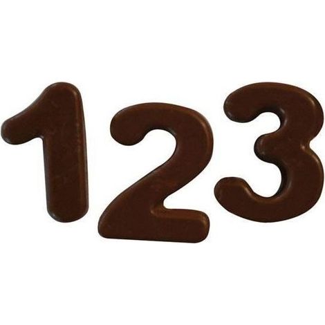 Silikomart Sf174 Choco 123 Moule à gâteau alphabet 1 pièce(s) (1/2)