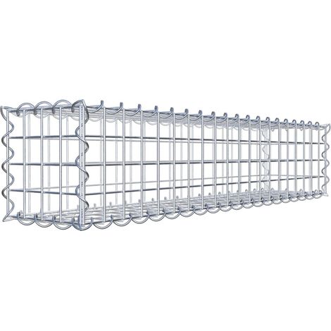 Gabiondeco - Gabion 100 cm x 20 cm x 20 cm (L x H x P). mailles 5 x 5 cm. Spirale - Made in Germany