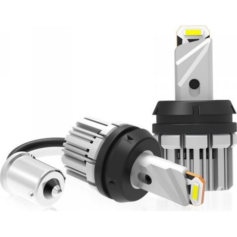 Lampada Led Luce Retromarcia Canbus BA15S 1156 12V 24V 21W Bianco 2800 Lumens
