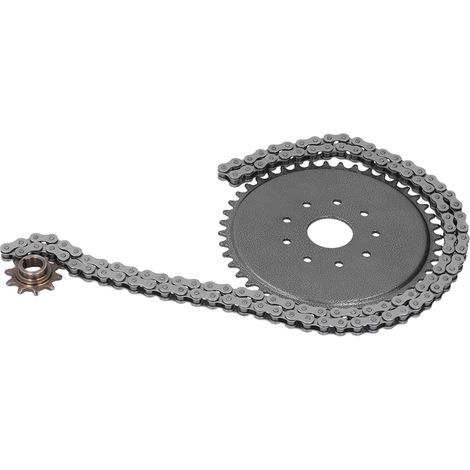 Pignon avant 10 dents + couronne arrière 44 dents avec chaîne 415 pour vélo motorisé 2 temps 48cc 66cc 70cc 80cc (1/5)