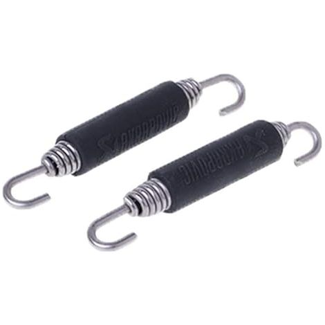 Lot de 2 crochets à ressort pratiques pour tuyau d'échappement universel en acier inoxydable pour moto (1/5)