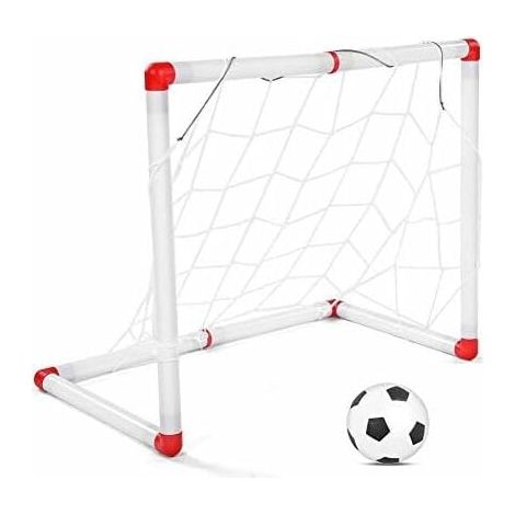 1 Cage de football, portable, avec ballon et pompe, pour entraînement intérieur et extérieur (1/5)
