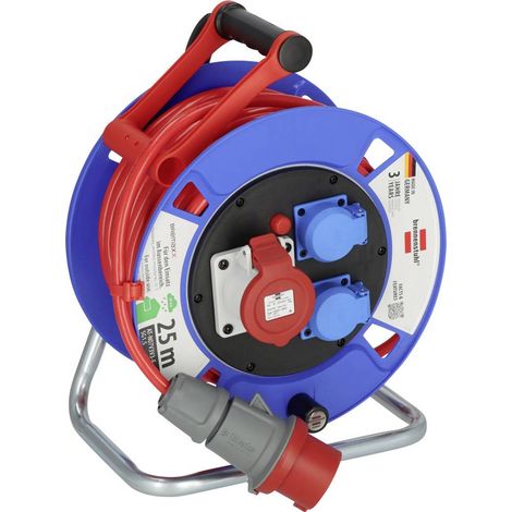 Brennenstuhl 1182770010 Avvolgicavo 25 m Rosso Spina CEE 16 A 5 poli (1/5)