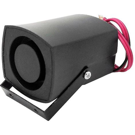 Avertisseur sonore de recul 12V/24V avec buzzer et haut-parleur, robuste et compatible avec les capteurs d'assistance radar de stationnement universels. (1/4)