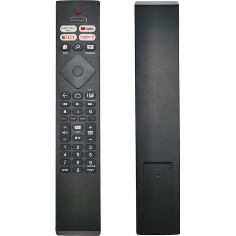 Télécommande Universelle Philips - 1 Unité - ABS - Sans Programmation - Pour TV Ambilight - Noir (1/3)