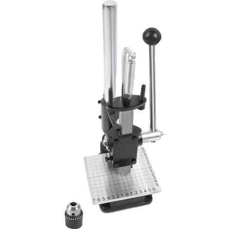 Perforadora manual, altura ajustable de 0 a 16 cm, altura de la máquina 35 cm, profundidad de garganta 88 mm, tamaño de la almohadilla 13151 cm, tamaño de la base 1512 cm (1/5)