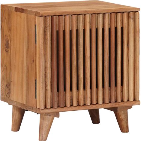 vidaXL Handmade Bedside Cabinet Teak Brown 40 x 30 x 45 cm (1/4)