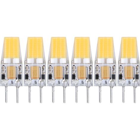 GY6.35 5W AC/DC 12V COB LED Bulb, Energy-Saving Silicone Ceiling Light Bulb for Living Room, 6 Pieces (1/5)