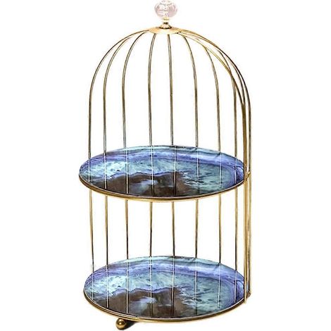 Organisateur de rangement pour salle de bain, support de rangement pour cosmétiques de bureau, étagère cage à oiseaux idéale pour le maquillage et les articles de toilette C (1/4)
