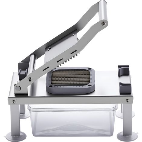 Mophorn Gemüseschneider, Mandolinenschneider, Multifunktionaler All-in-1-Schneider mit 8 Edelstahlklingen, Käsereibe, Zwiebel- und Kartoffelschneider mit Auffangbehälter, Praktisches Küchenzubehör